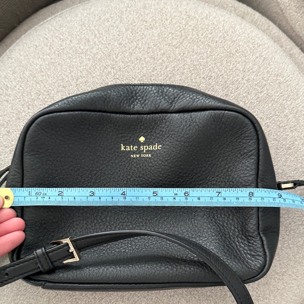 Kate Spade Black Pebbled Leather Crossbody Bag - Picture 9 of 10